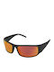 Bolle King Unisex Ochelari de soare cu Negru Cadru și Portocaliu Polarized Oglindă Lentilă BS026006