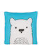 Decorative Pillow Cotton Blue Waranasi 45 X 45 Cm