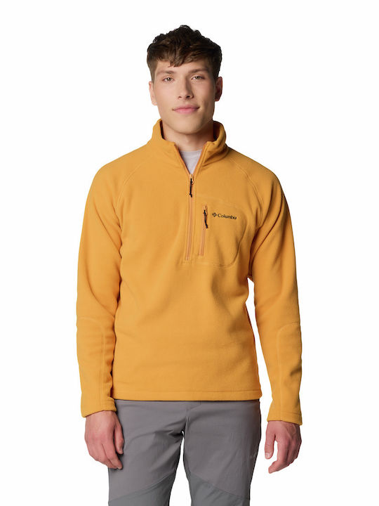 Columbia Fast Trek Iii Half Men's Sweater with Zipper Yellow