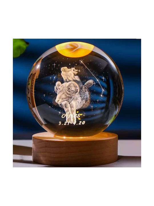 Crystal Sphere Light Aries