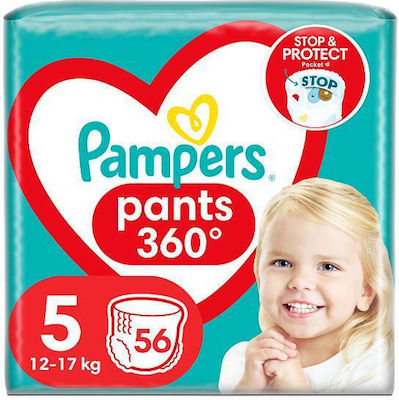 Pampers Pantaloni de scutec Pants Nr. 5 pentru 12-17 kgkg 56buc