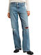 Judee Ultra Low Rise Women's Jean Pants in Loose Fit Medium Aged Denim