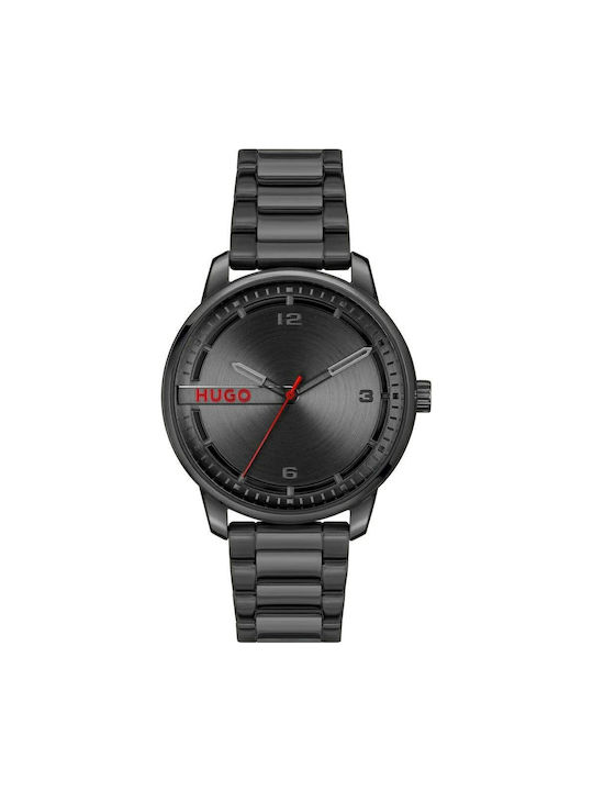 Hugo Boss Uhr Batterie mit Schwarz Metallarmband