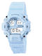 Jaga Digital Men's Watch Battery with Blue Rubber Strap