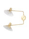 Beliani Wandleuchte Gold
