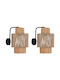 Beliani Wandleuchte Beige