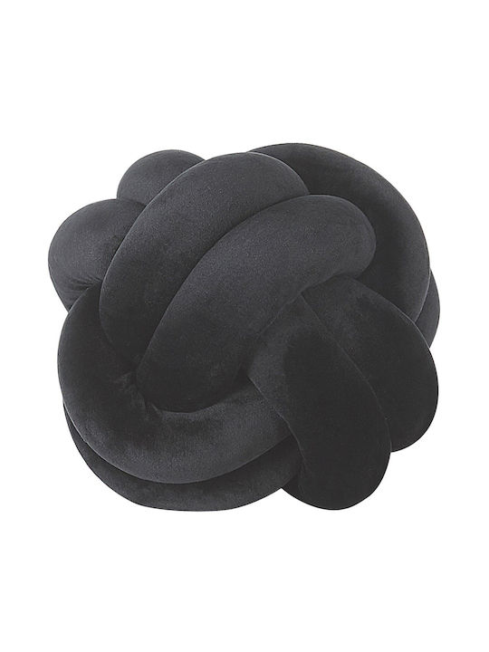 Schwarzes Samt Zierkissen Malni 20 x 20 cm