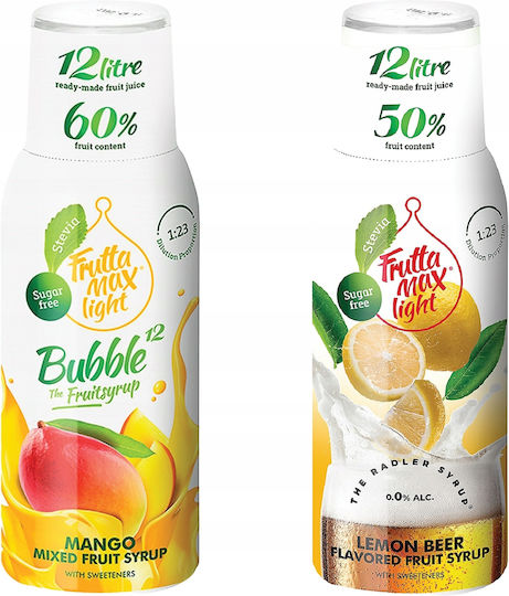 Fruttamax Syrup Mango Light 500ml + Lemon Radler Light 500ml 2 Pieces