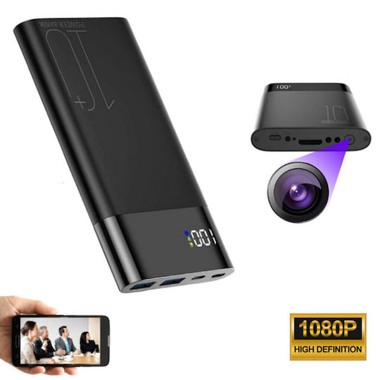 S-Talk Hidden Camera B5 Powerbank WiFi 1080p with Memory Card Slot and Motion Detector