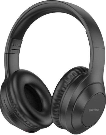 Borofone Wireless / Wired On Ear Headphones with 10 hours of Operation Black