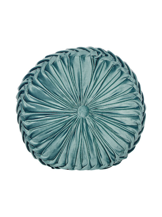 Velvet Decorative Pillow Azure Udala 40 X 40 Cm