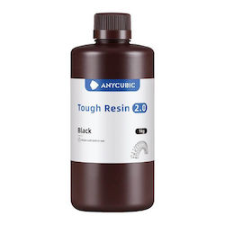 Anycubic Tough Resin 2.0 για 3D Printer Μαύρο Anycubic Tough Resin 2.0 για 3D Printer Μαύρο