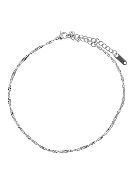 Women's Steel Anklet 200273 Silver Silver