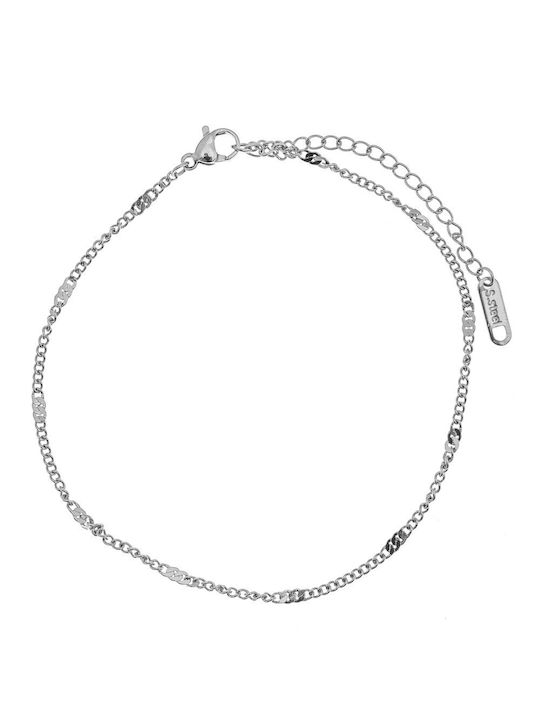 Women's Steel Anklet 210009 Silver Silver