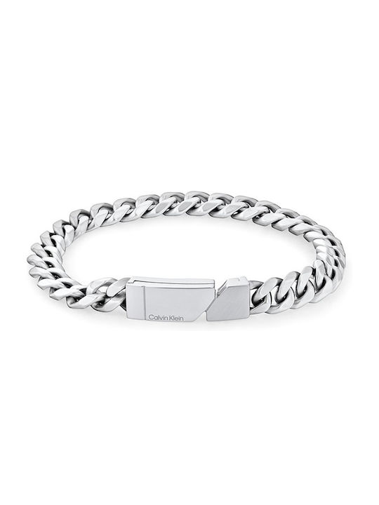 Men's Chain Bracelet Calvin Klein Stainless Steel Silver 35100006