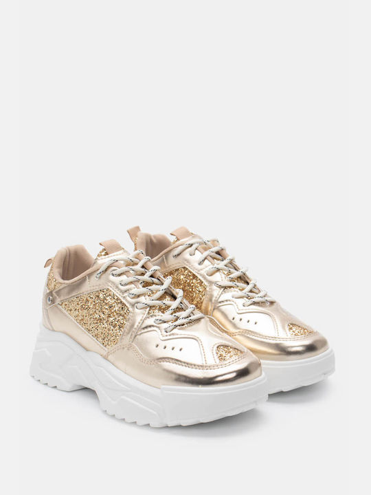 Luigi Damen Sneakers Gold