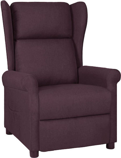 Armchair with Footstool Cream 73x95x103cm