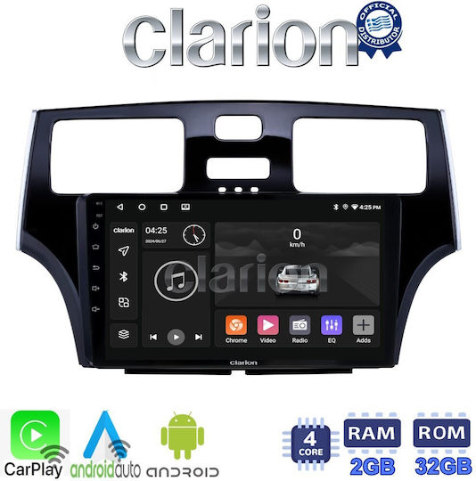 Clarion Car Audio System for Lexus ES 2001 > 2007 (Bluetooth/USB/WiFi/GPS/Apple-Carplay/Android-Auto) with Touch Screen 9"