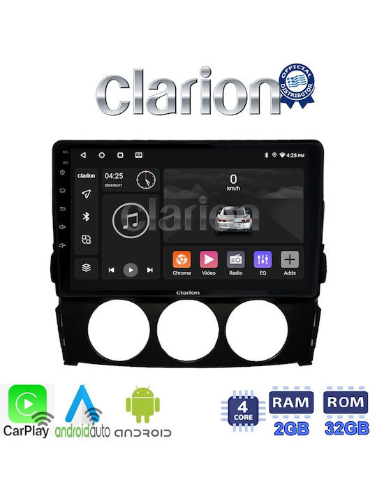 Clarion Car Audio System for Mazda MX-5 2005 > 2015 (Bluetooth/USB/WiFi/GPS/Apple-Carplay/Android-Auto) with Touch Screen 9.5"