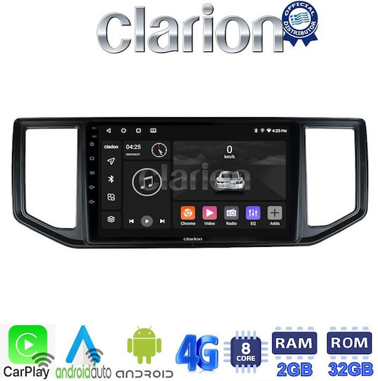Clarion Car Audio System for Volkswagen Crafter 2017-2021 (Bluetooth/USB/WiFi/GPS/Apple-Carplay/Android-Auto) with Touch Screen 9"