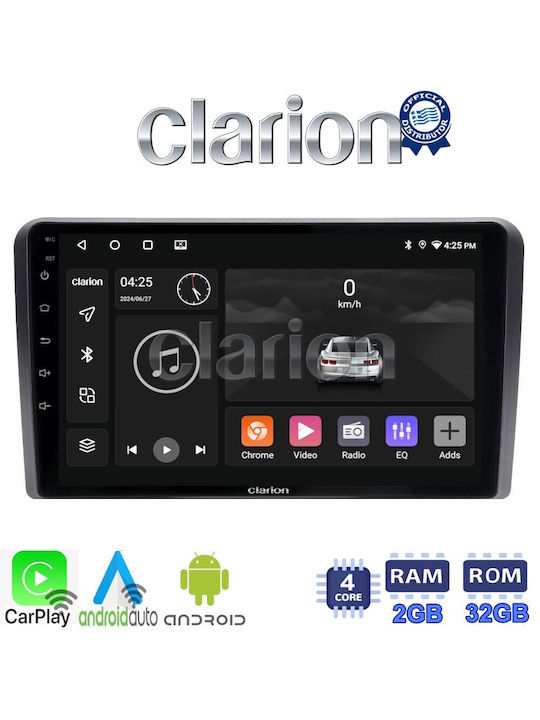 Clarion Auto-Audiosystem für Ford Transit / Tourneo 2018 (Bluetooth/USB/WiFi/GPS/Apple-Carplay/Android-Auto) mit Touchscreen 9"