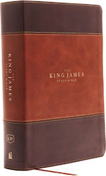KJV King-James-Studienbibel Leathersoft Braun R...