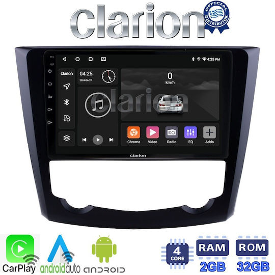 Clarion Ηχοσύστημα Αυτοκινήτου για Renault Kadjar 2015> (Bluetooth/USB/WiFi/GPS/Apple-Carplay/Android-Auto)