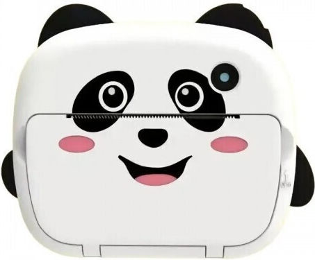 THD Pixels KX-07 Panda Children's Camera 12MP with Thermal Printing White