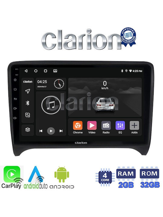 Clarion Auto-Audiosystem für Audi E-Commerce-Website 2007 > 2014 (Bluetooth/USB/WiFi/GPS/Apple-Carplay/Android-Auto) mit Touchscreen 9"