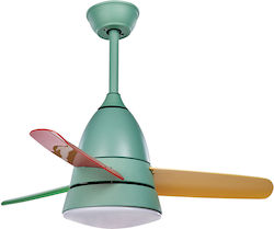 Beliani Strawberry 78cm Ventilator De Tavan Cu Lentile De Mărire Multicolor Verde Roșu Galben Beliani Strawberry 78cm Ventilator De Tavan Cu Lentile De Mărire Multicolor Verde Roșu Galben