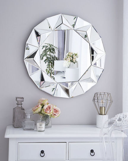 70 cm Silber Wandspiegel Habay 70 cm Silber Wandspiegel Habay