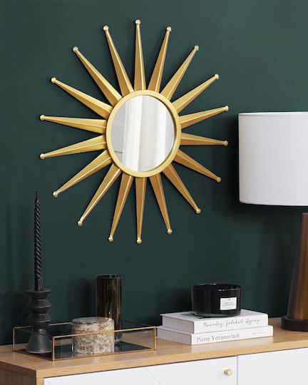 60 cm Gold Wandspiegel Perelli 60 cm Gold Wandspiegel Perelli