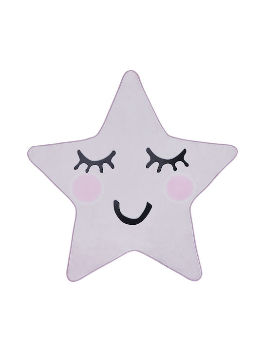 Children's Star-shaped Rug 120 X 120 Cm Pink Sirius