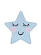 Children's Star-shaped Rug 120 X 120 Cm Blue Sirius