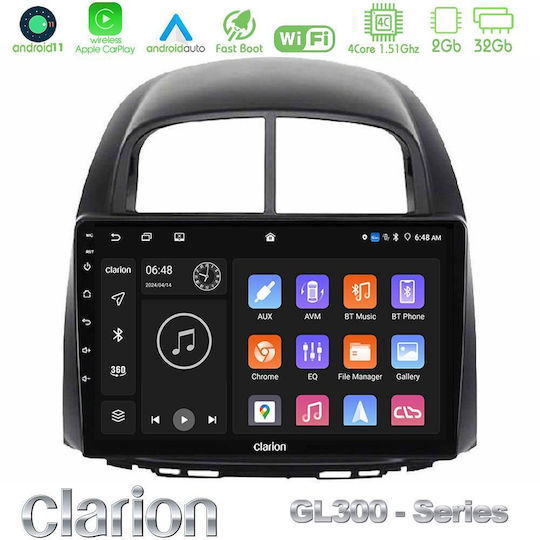 Clarion Sistem Audio Auto pentru Daihatsu Sirion Subaru Justy 2005-2010 (Bluetooth/USB/WiFi/GPS/Apple-Carplay/Android-Auto) cu Ecran Tactil 10"