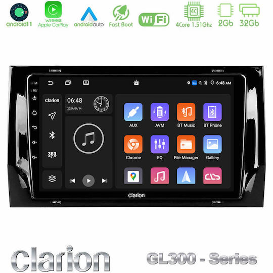 Clarion Ηχοσύστημα Αυτοκινήτου για Skoda Kodiaq 2022-2023 (Bluetooth/USB/AUX/WiFi/GPS/Apple-Carplay/Android-Auto) με Οθόνη Αφής 10"