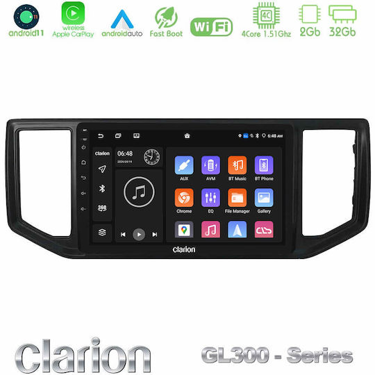 Clarion Автомобилна Аудио Система (Блутут/USB/WiFi/GPS/Apple-Carplay/Android-Auto) с Тъчскрийн 9"