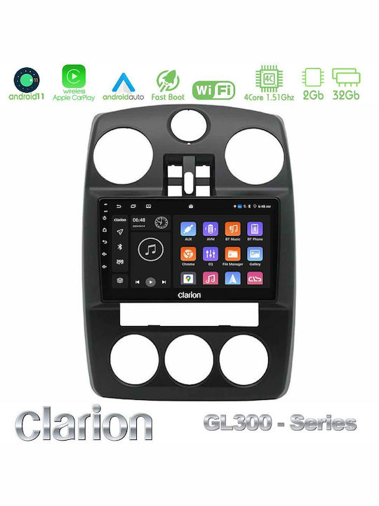 Clarion Car Audio System Chrysler PT Cruiser 2000-2005 Bluetooth USB AUX WiFi GPS Apple CarPlay Android Auto with 9 Inch Touch Screen