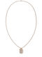 Tommy Hilfiger Necklace from Pink Gold Plated Steel with Zircon