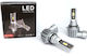 Led H10 9v-30v Canbus Csp Bulbs Set New