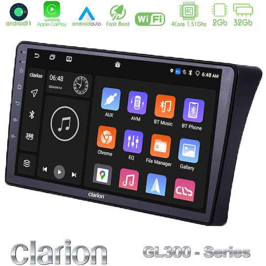 Clarion Ηχοσύστημα Αυτοκινήτου για Nissan Navara / Pathfinder 2006-2011 (Bluetooth/USB/AUX/WiFi/GPS/Apple-Carplay/Android-Auto) με Οθόνη Αφής 9"