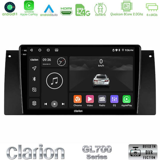 Clarion Автомобилна Аудио Система (Блутут/USB/WiFi/GPS/Apple-Carplay/Android-Auto) с Тъчскрийн 9"