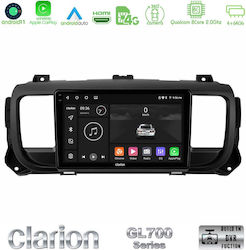 Clarion Sistem Audio Auto pentru Peugeot Expert / Călător Opel Vivaro Toyota Proace Citroen Săritor 6125 (Bluetooth/USB/WiFi/GPS/Apple-Carplay/Android-Auto) cu Ecran Tactil 9"