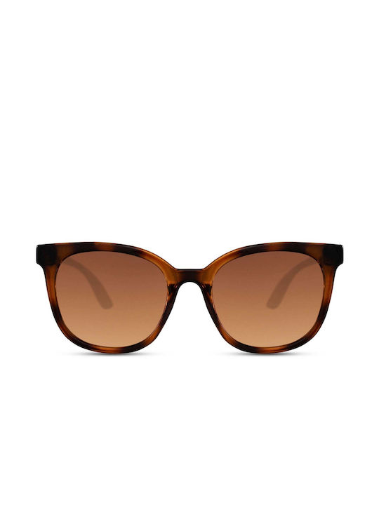 LimeShade Women's Sunglasses with Brown Tartaruga Plastic Frame and Brown Gradient Lens LS6431