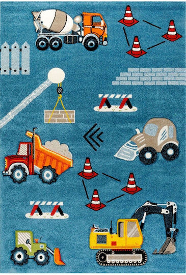 Tzikas Carpets Diamond Παιδικό Χαλί Μπλε 133x190cm