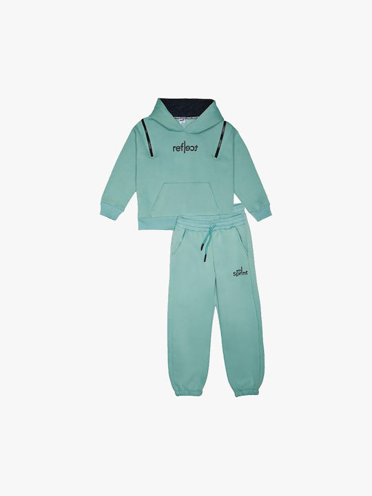 Sprint Kids Sweatpants Set mint green