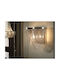 Minerva Leuchte Wand mit Fassung G9 Silber 30cm
