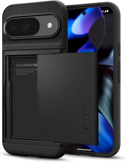 Spigen Slim Armor CS Umschlag Rückseite Silikon 2mm Schwarz (Google Pixel 9 / 9 Pro)