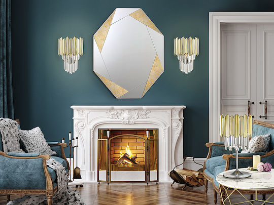 Tiara Lamp Wall with Socket G9 Gold 22cm