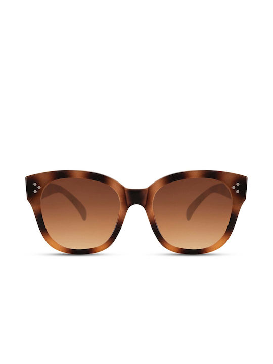 LimeShade Women's Sunglasses with Brown Tartaruga Plastic Frame and Brown Gradient Lens LS6643